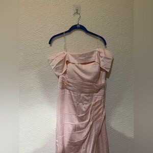 Chic Strapless Blush Dress